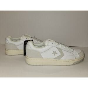 Converse Size 9 Pro Blaze A09850C Leather Men's White - Minor Defect Photo W/box